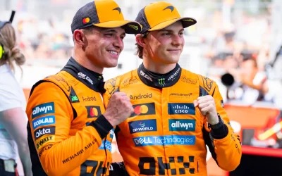 Compiten Piastri y Norris por liderato en GP de Singapur