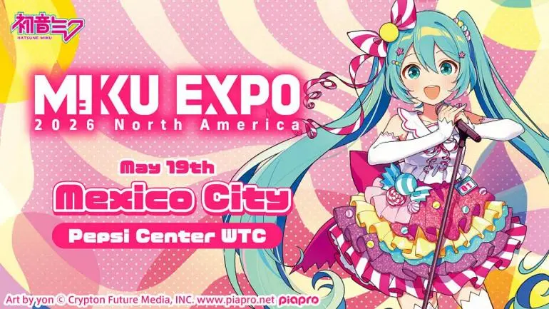 Hatsune Miku regresa a México con su MIKU EXPO 2026 en el Pepsi Center