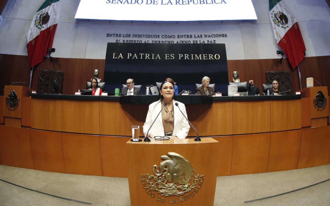 Comparece ante el Pleno del Senado Ariadna Montiel Reyes, titular de la Secretaría de Bienestar