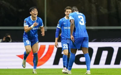 Genk rompe el invicto del Braga con triunfo de 7 goles