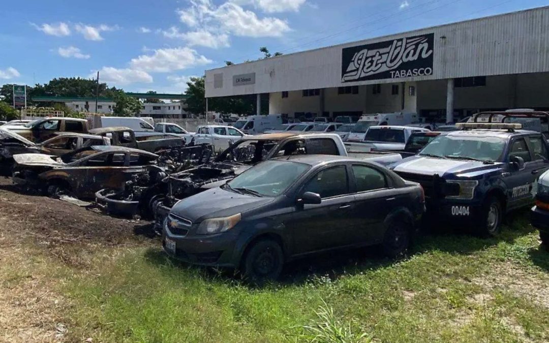 Violencia en Tabasco deja tres muertos y 13 autos incendiados