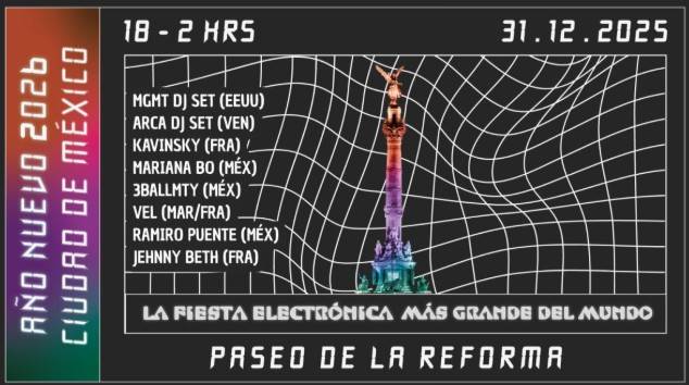 Paseo de la Reforma se convertirá en pista de baile para recibir el 2026