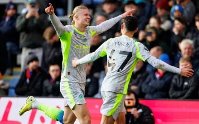 Manchester City golea a un débil Crystal Palace