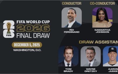 Tom Brady, Shaquille O’Neal y Wayne Gretzky se unen al sorteo del Mundial 2026 en Washington