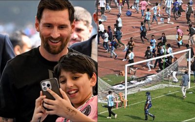 Lionel Messi desata el caos en su visita a India