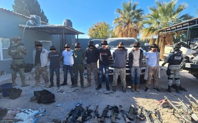 Capturan Ejército y GN a Roberto “N”, (a) 02 o el 04 con 10 sicarios en Chihuahua.