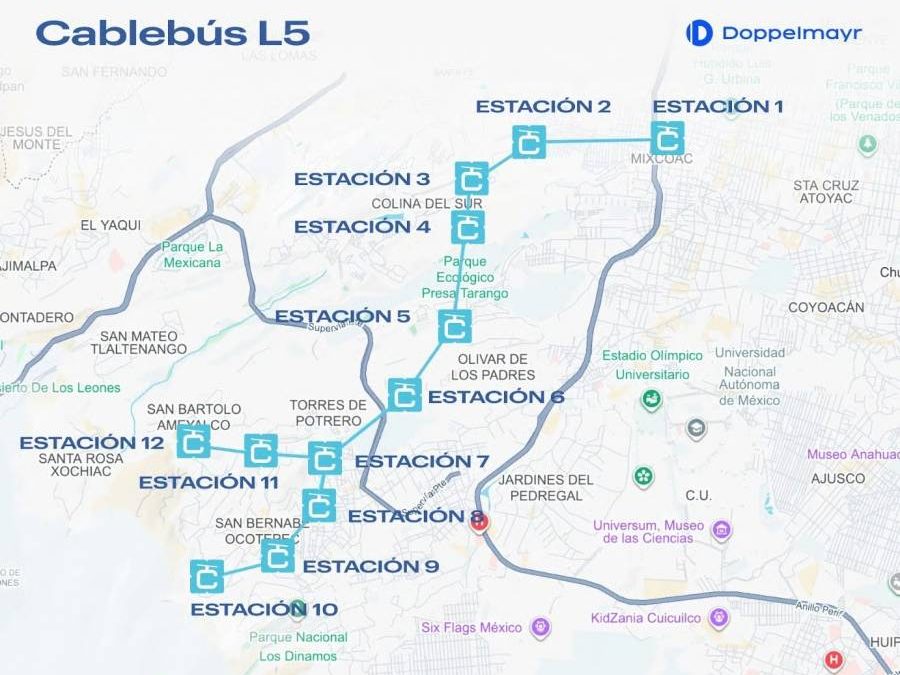 Línea 5 del Cablebús será la más larga del mundo y conectará con el Metro de CDMX