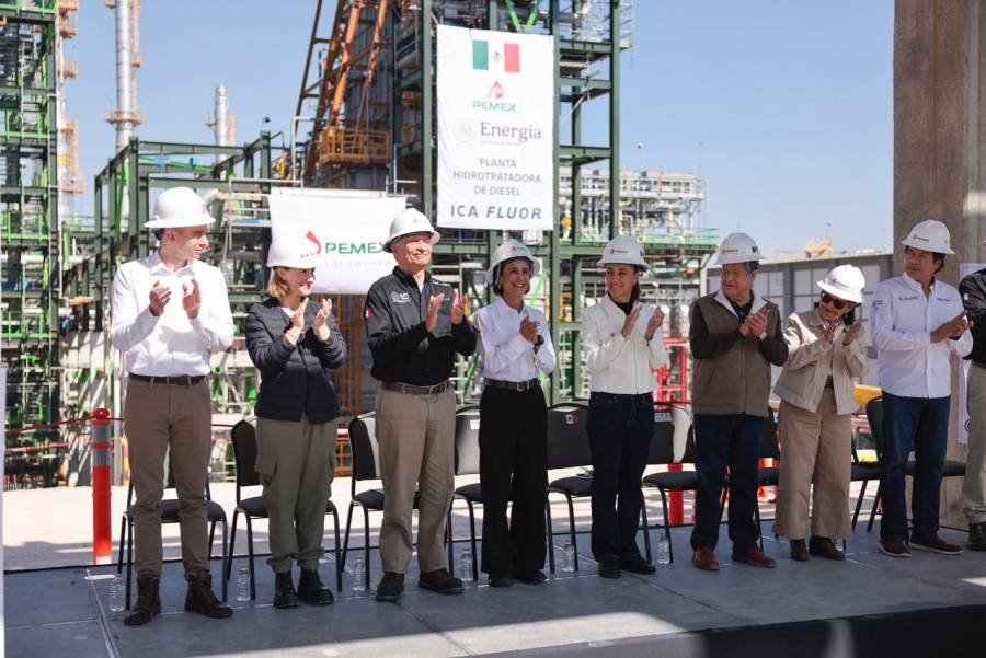 Pemex es clave para la soberanía energética, afirma Sheinbaum en visita a la refinería de Tula