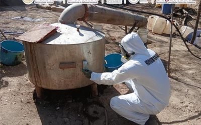 Desmantelan 3 narcolaboratorios y decomisan 700 kilos de metanfetamina, informa SSPC