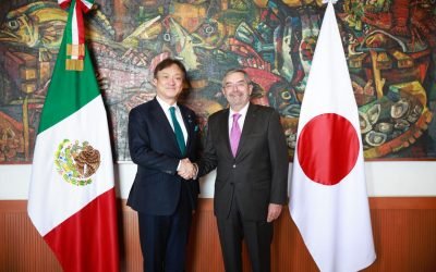 Dialogan cancilleres de México y Japón sobre relación bilateral y cooperación económica