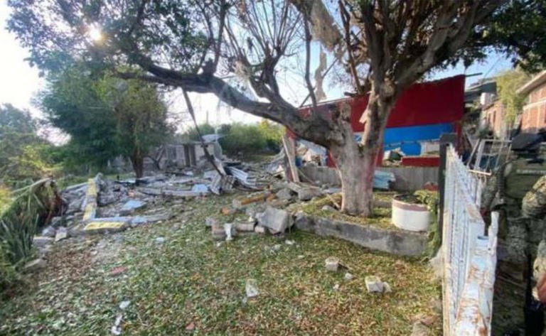 Estalla taller clandestino de explosivos operado por Los Viagras en Buenavista, Michoacán