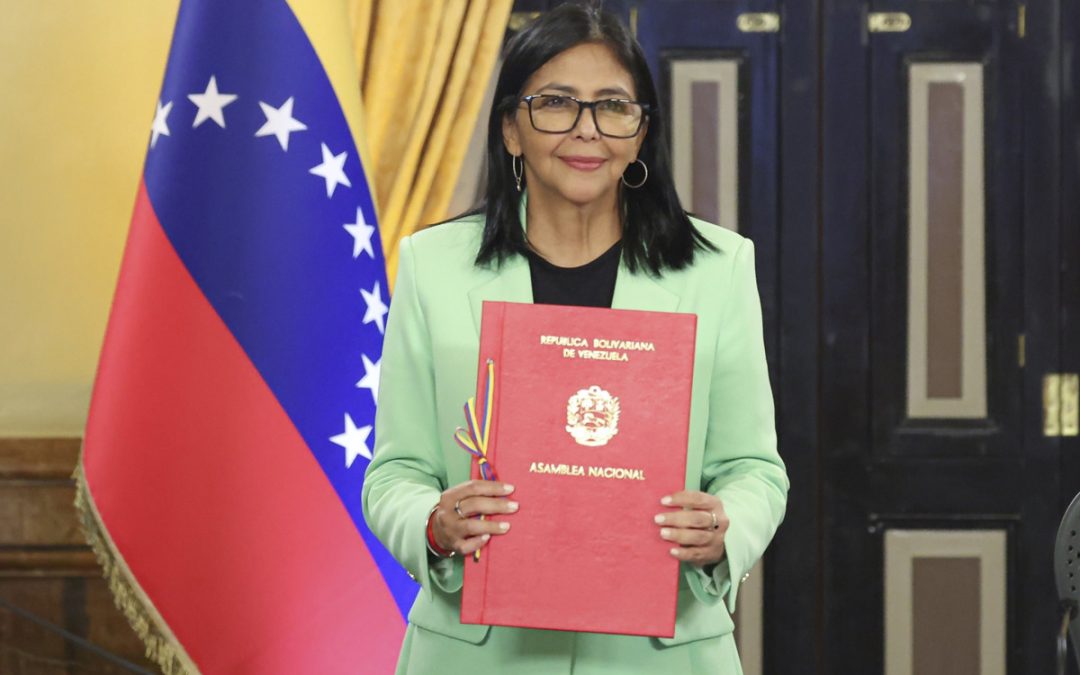 Reitera Delcy Rodríguez que es presidenta encargada de Venezuela