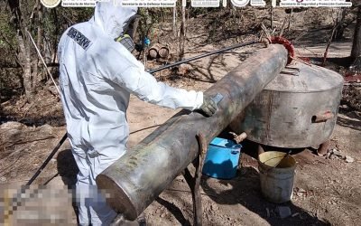 Desmantela Marina 3 narco laboratorios en Mich. Dgo. y Sin. No hubo detenidos.