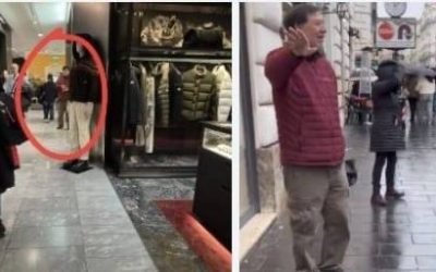 Exhiben a Fernández Noroña de viaje y de compras en Roma