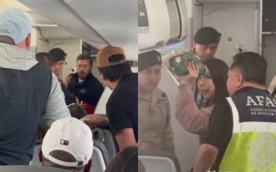 Pasajeros arman zafarrancho en vuelo a Cancún