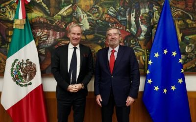 Canciller De la Fuente revisa con autoridades de la UE el Acuerdo Global Modernizado