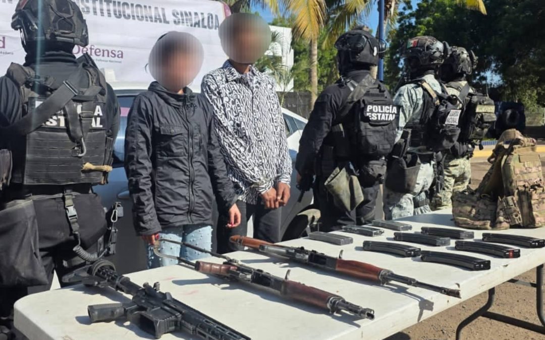 Operativos en Sinaloa dejan dos detenidos y armas aseguradas