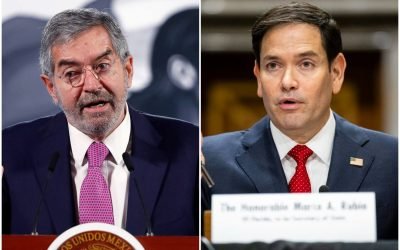 Canciller De la Fuente habla con Marco Rubio sobre cooperación bilateral en materia de seguridad