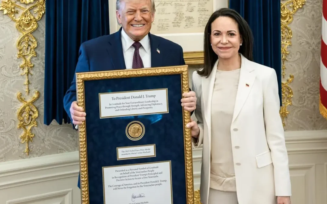 Ola de críticas a Machado por entregar Nobel de la Paz a Trump