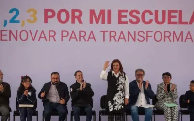 Entrega Brugada en AO primer plantel renovado con el programa ‘1, 2, 3 por mi escuela’
