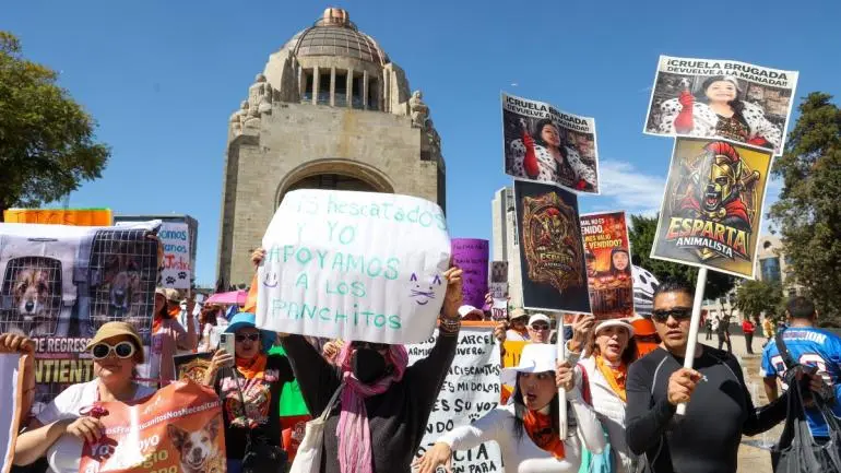 Protesta en CDMX exige devolución de mascotas