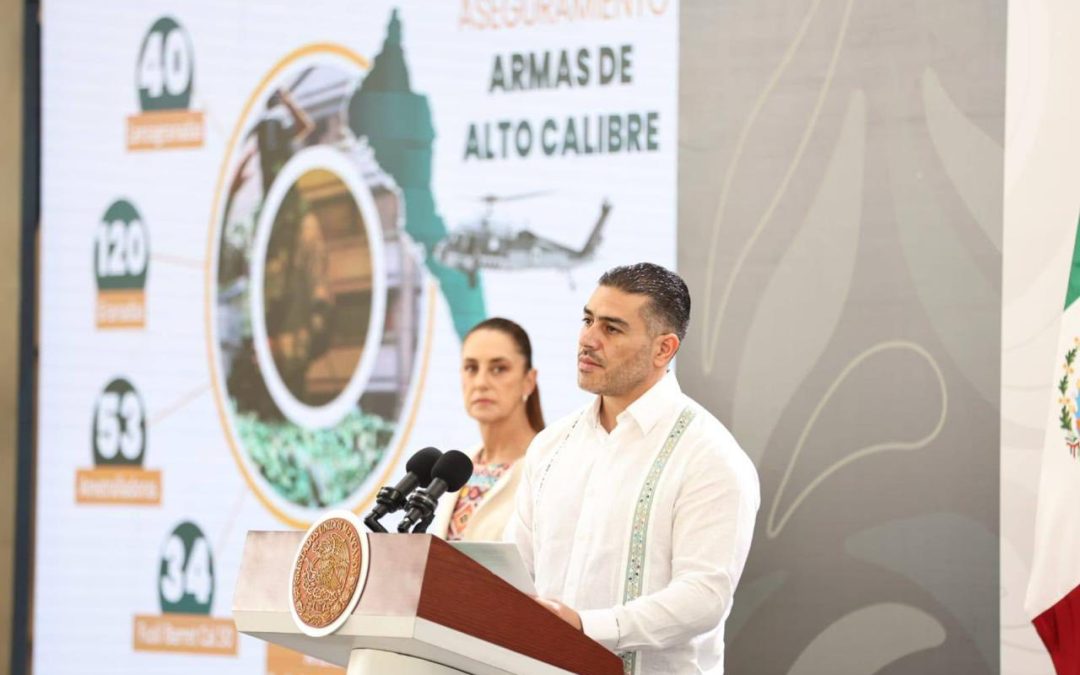 Una de cada 5 armas confiscadas en México fue incautada en Sinaloa: SSPC