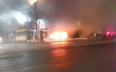 Quemas en comercios de Guanajuato por efecto de operativos federales