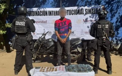Operativos dejan tres detenidos; aseguran armas, drogas y vehículo robado en Mazatlán y Culiacán