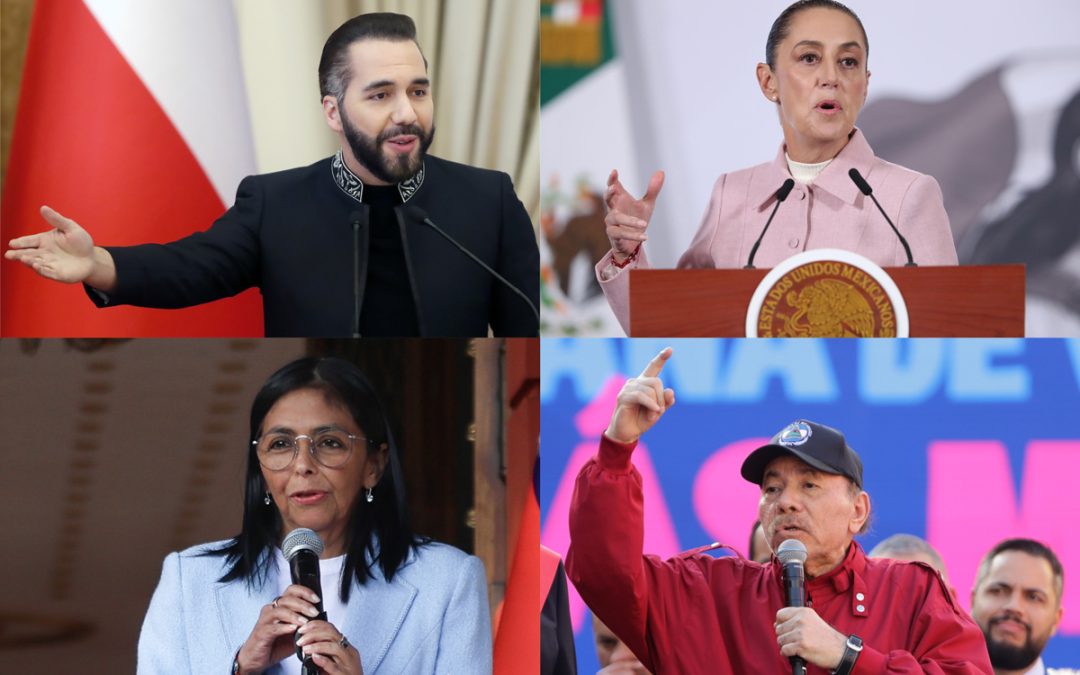 Alta aprobación para Bukele, Sheinbaum y Ortega; Rodríguez, la peor evaluada en la región