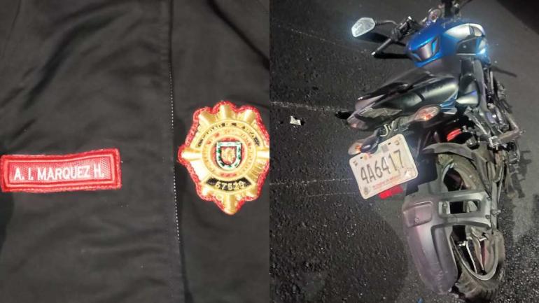 Motociclista de la PBI muere tras derrapar y chocar contra maquinaria en VC