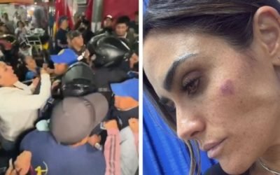 Golpean a Alessandra Rojo de la Vega y a funcionarios