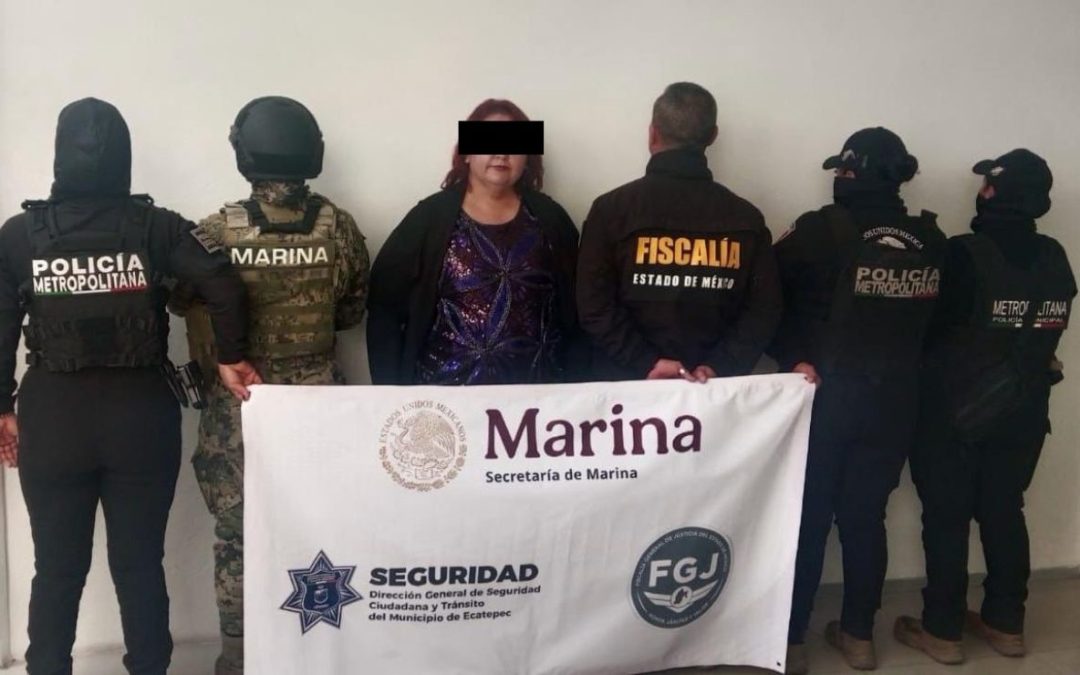 Detienen a Iris N., objetivo prioritario en Edomex por extorsión y cobro de piso