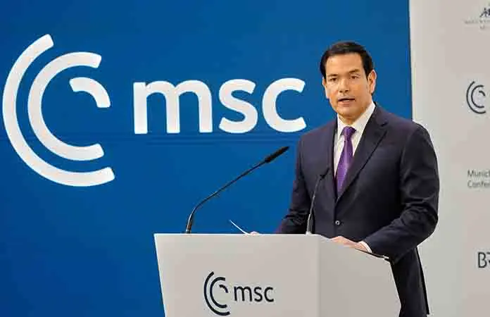Marco Rubio suaviza el tono ante europeos