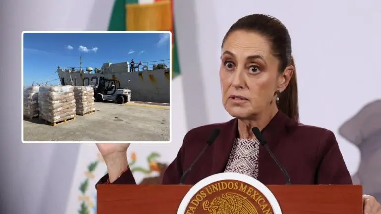 Sheinbaum confirma envío de más ayuda humanitaria a Cuba; descarta suministro de petróleo