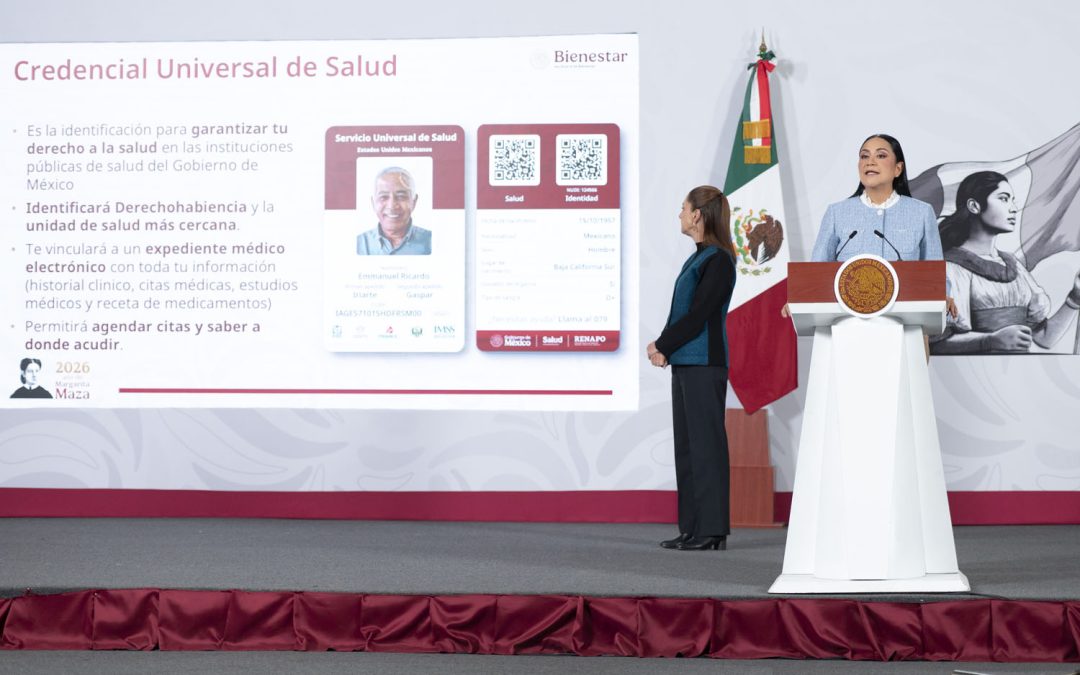 Anuncia Ariadna Montiel calendario y requisitos para la Credencial Universal de Salud