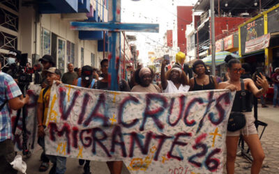 Realizan el ‘Viacrucis migrante’ para visibilizar la crisis en el sur de México