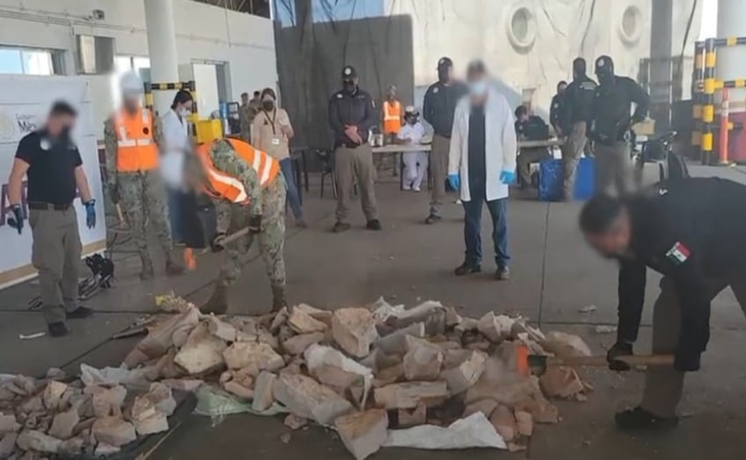 Semar asegura casi 220 kilos de metanfetamina y cocaína en puerto de Veracruz