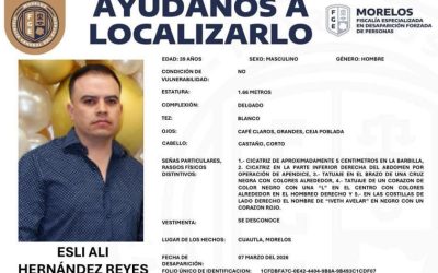 Reportan desaparición de abogado penalista en Cuautla, Morelos; es cercano al exfiscal regional Alejandro Chávez Carmona