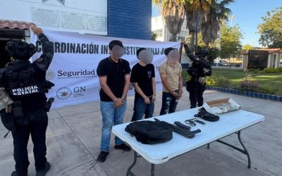 Detienen a cuatro en Culiacán; aseguran armas, drogas y capturan a presunto ladrón