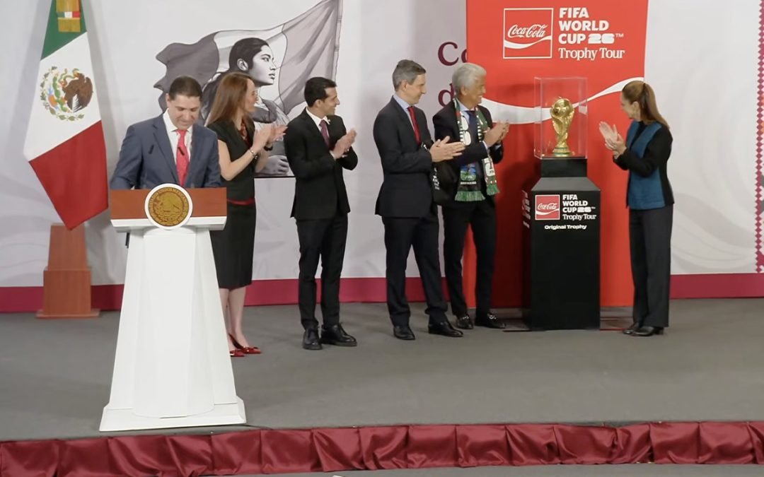 Sheinbaum presenta la Copa del Mundo a 100 días del arranque del Mundial 2026