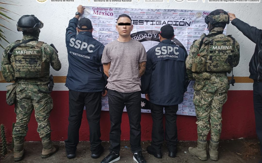 Anuncia Harfuch la captura en CDMX de «El Lobo Menor», capo ecuatoriano.