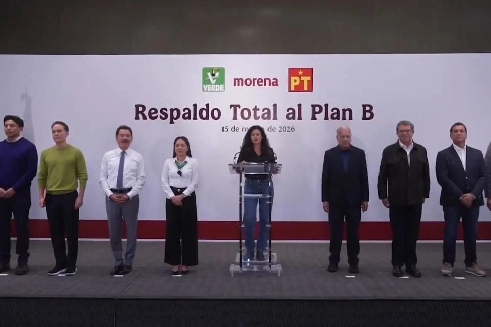 Acuerdan Morena, PT y PVEM respaldo total a Plan B de Sheinbaum