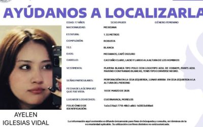 Buscan a Ayelen Iglesias de 17 años; cuarta estudiante desaparecida en Morelos