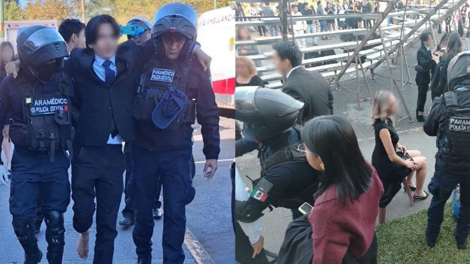 Se desploma estructura durante toma de fotografía en la Universidad Veracruzana; hay 18 heridos