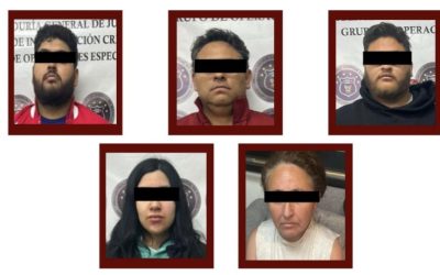 Detienen a empleado de Pemex y a cuatro más con armas y drogas en Pachuca