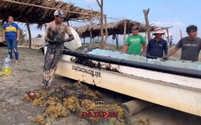 Derrame de petróleo en costas de Veracruz cumple 12 días