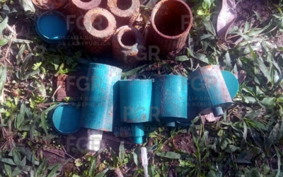 Aseguran explosivos en Veracruz