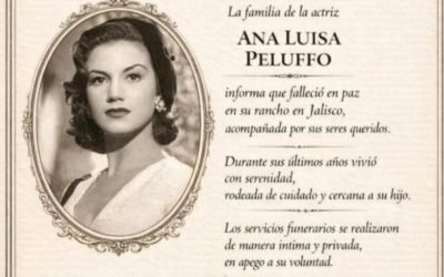 Muere Ana Luisa Peluffo, pionera del desnudo en el cine mexicano