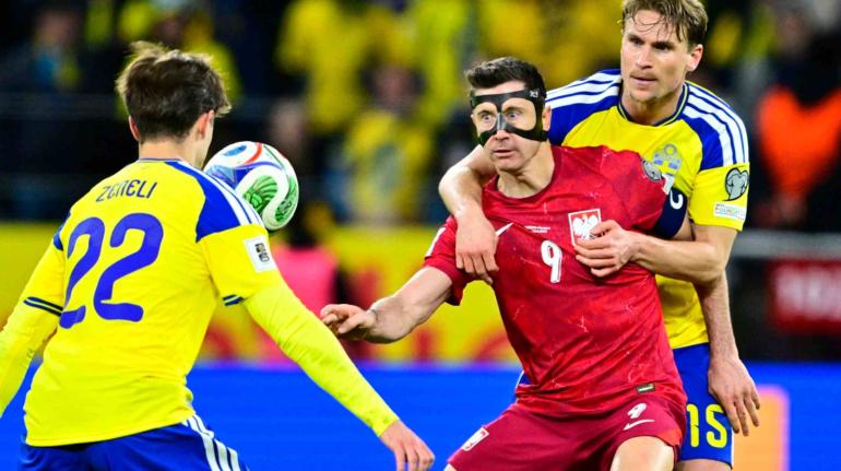 Polonia queda fuera del Mundial 2026: Suecia firma la eliminación de Lewandowski