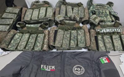Desmantelan fábrica clandestina de uniformes policiales en Ecatepec